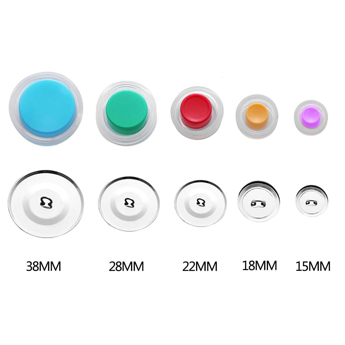 Button Sewing Kit Set with Tools, DIY Cloth Button Making, Handmade Craft Tool with Base, Includes Essential Sewing Accessories