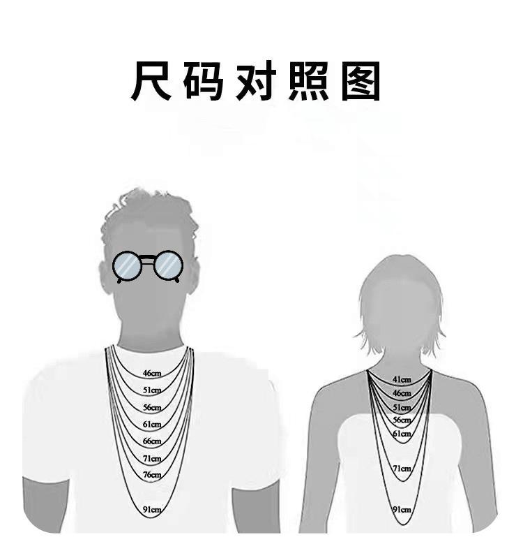 Trendy and Unique 12mm Square Versatile Fashion Cuban Necklace Hip-Hop Square Rhinestone Gemstone Necklace Unisex Jewelry