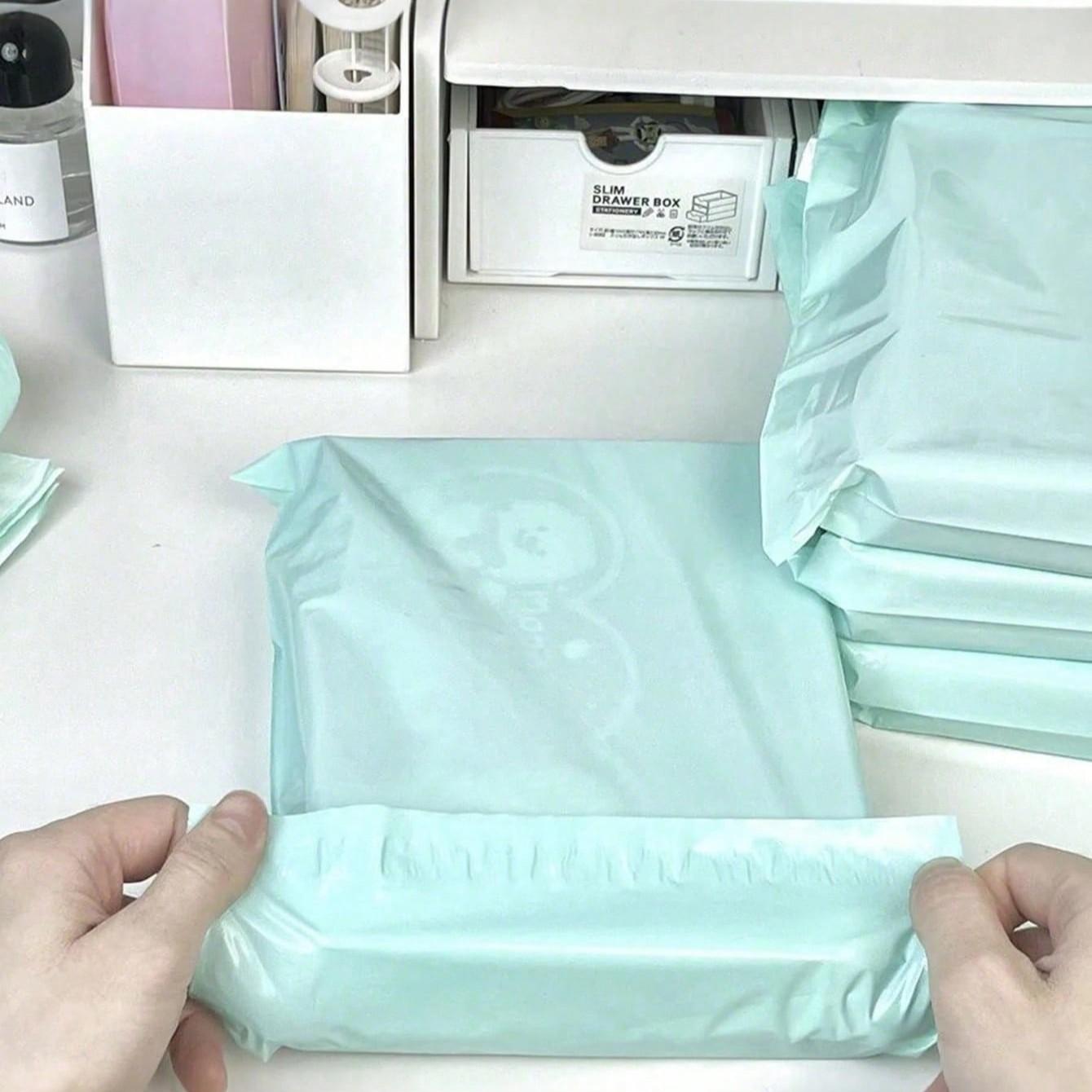 Thick Waterproof Solid Color Packaging Bags, Simple Multi-Functional Pouches, Ideal for Office, Gifts, Holidays, New Semester Welcome