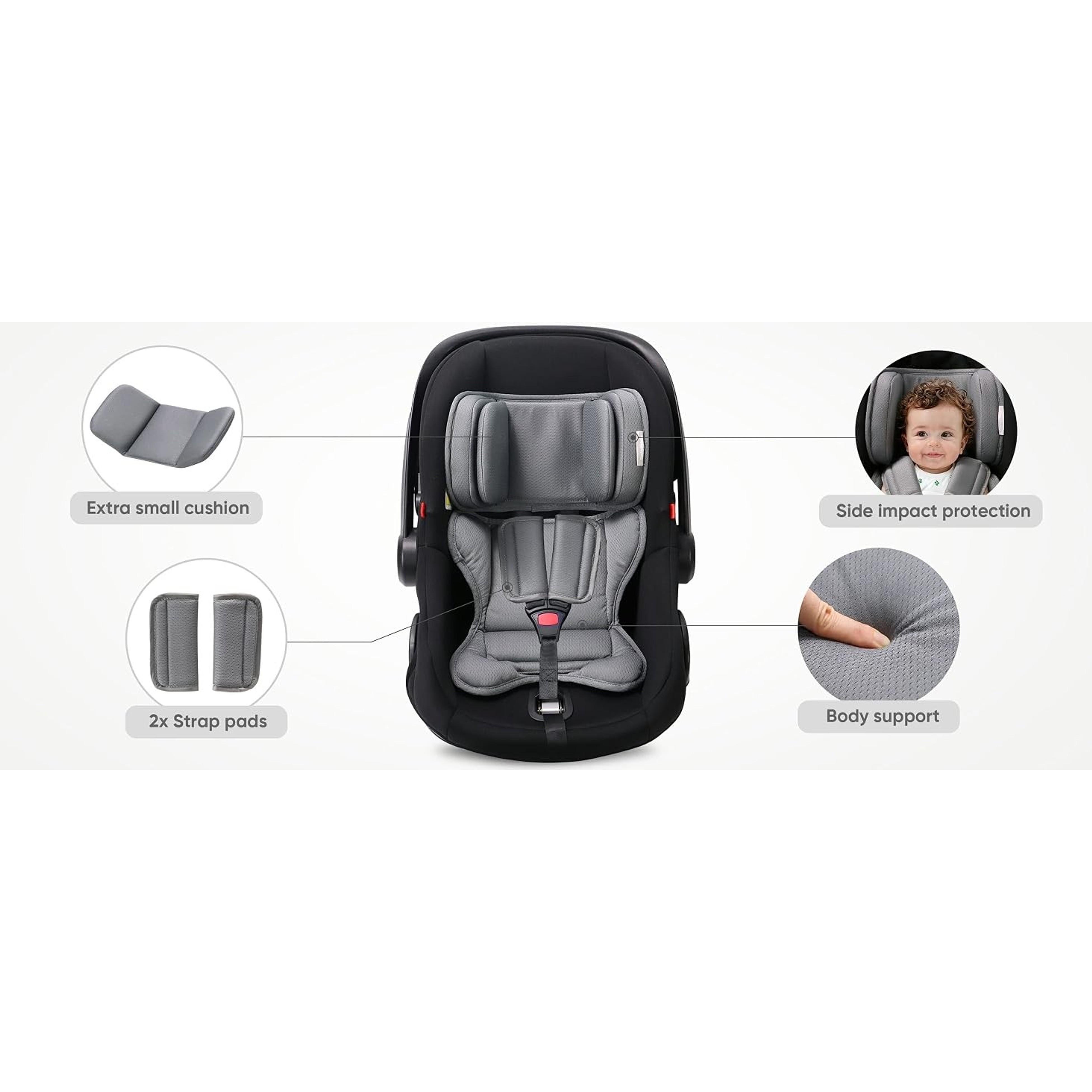 Infant Insert Compatible with Doona, Graco, Britax, Chicco, Evenflo Car Seat, Adjustable Baby Head Body Support Cushion for Newborn to Toddler, Fits Infant Car Seat and Stroller (Gray)Gift