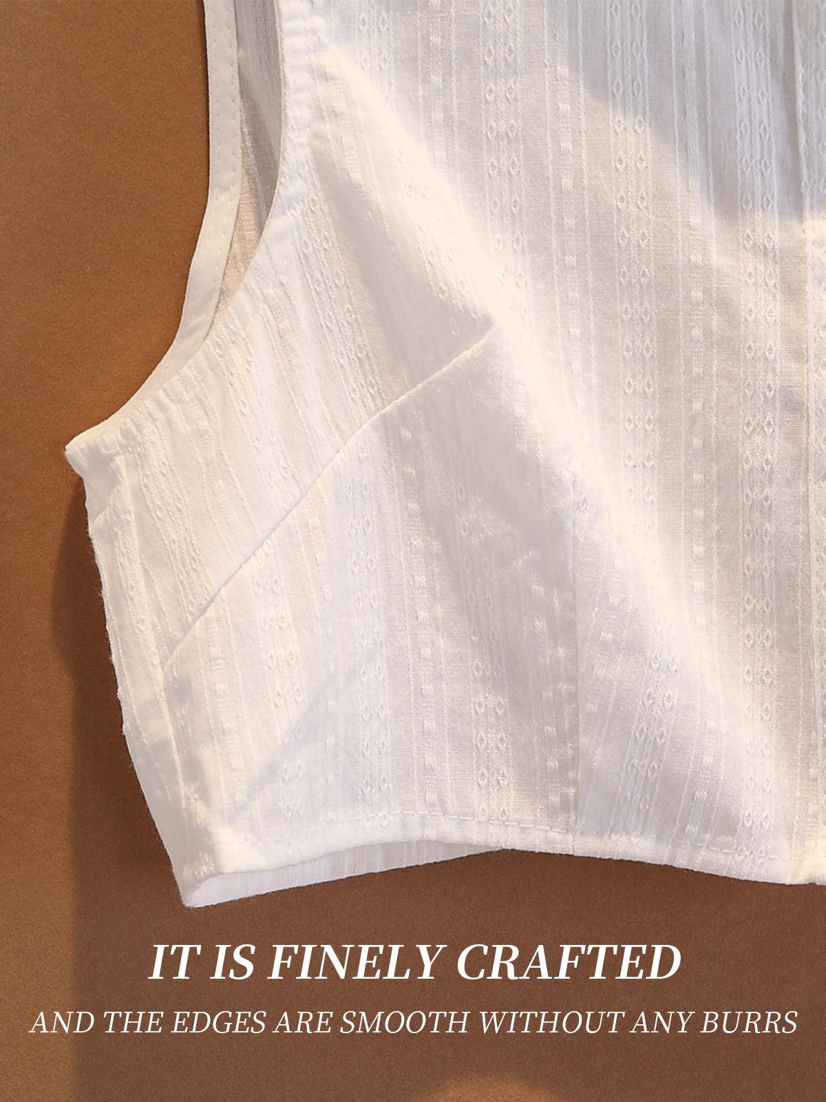 Ladies' decorative fakes collar, a pure cotton white round collar, is available in multiple size specifications, including M, L, XL and 2XL. It can be paired with various coats and is suitable for wearing on all kinds of occasions.