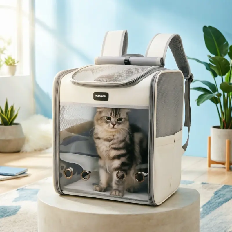 Mochong Cat And Dog Backpack Portable For Travel Shoulder Or Back Carry Large Space Pet Carrier Cat Carrier Dog Carrier