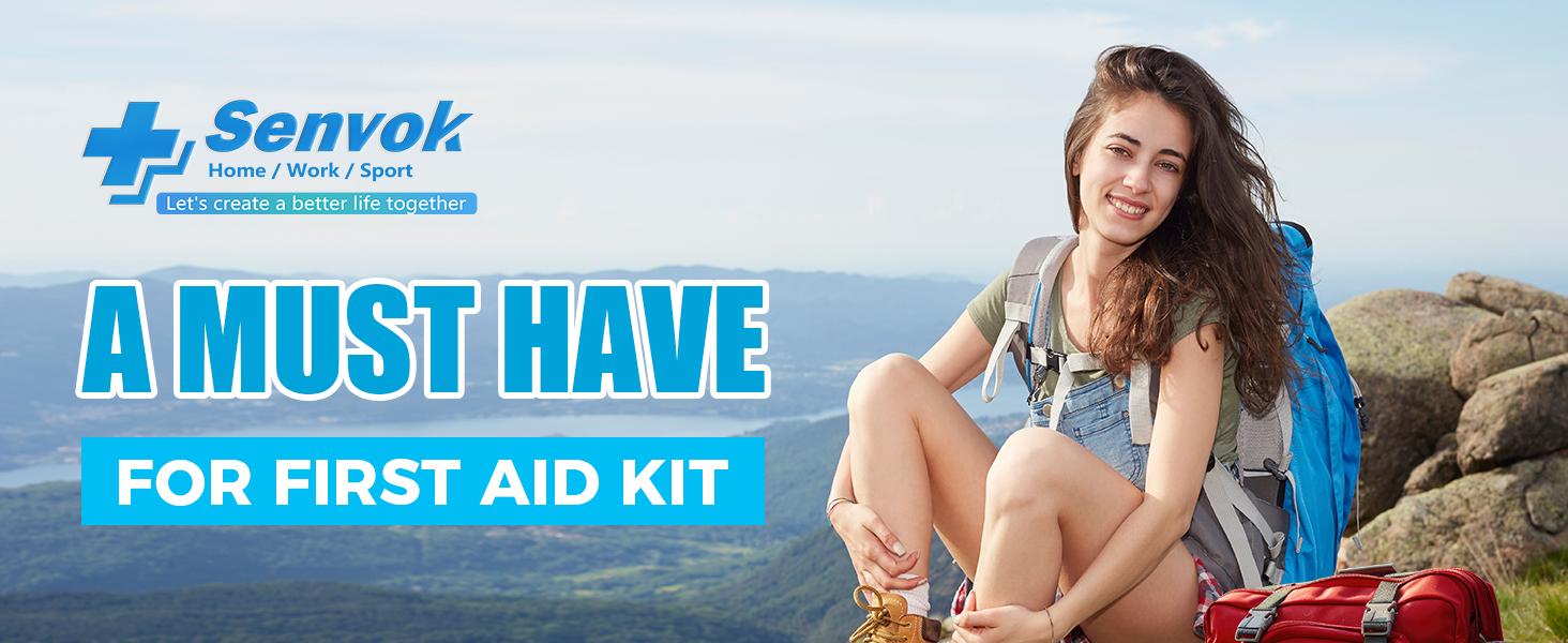 Senvok PU Sutures Butterfly Bandaids 4 Pcs Without Sew Quick Clot Emergency Wound Closures Device Laceration Kit Surgical Laceration Repair Healthcare