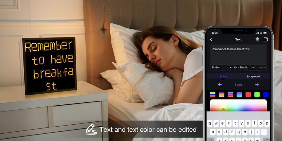 Programmable LED Pixel Matrix Display,DIY Art Animation Screen with App Control,5V for Home/Office Decor Gift Christmas/Birthday