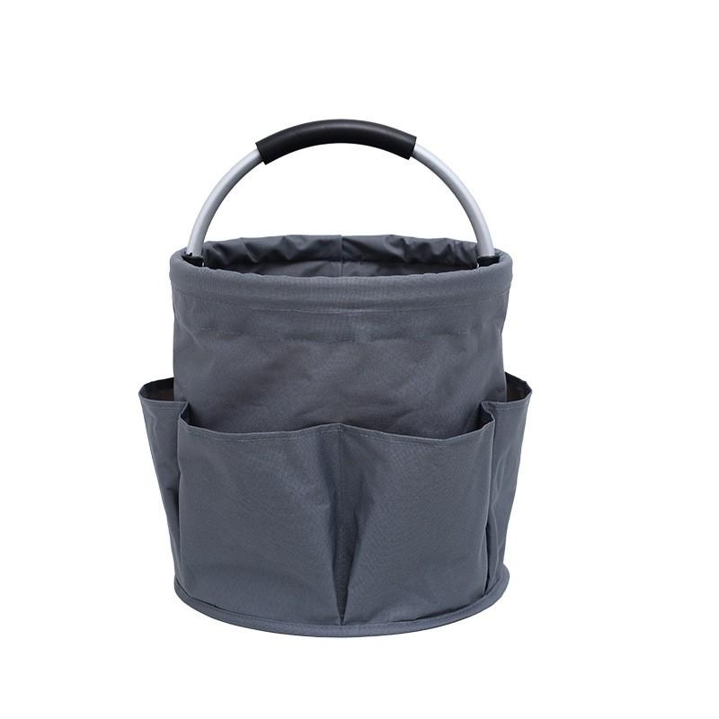 Foldable Multi-Functional Handheld Storage Basket, Outdoor Picnic Camping Tool Bucket, Waterproof Oxford Fabric Organizer