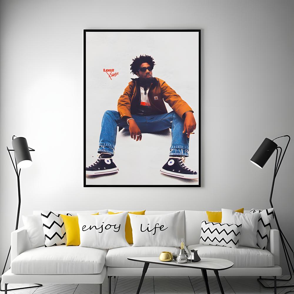 music artist Brent Faiyaz Poster HD Heavy-Duty Self-Adhesive Waterproof Wall Decor – Tool-Free Install, Durable & Reusable Conceals Wall Flaws | Elevates Home Style | Ideal for Living Rooms, Bathrooms & Kitchens