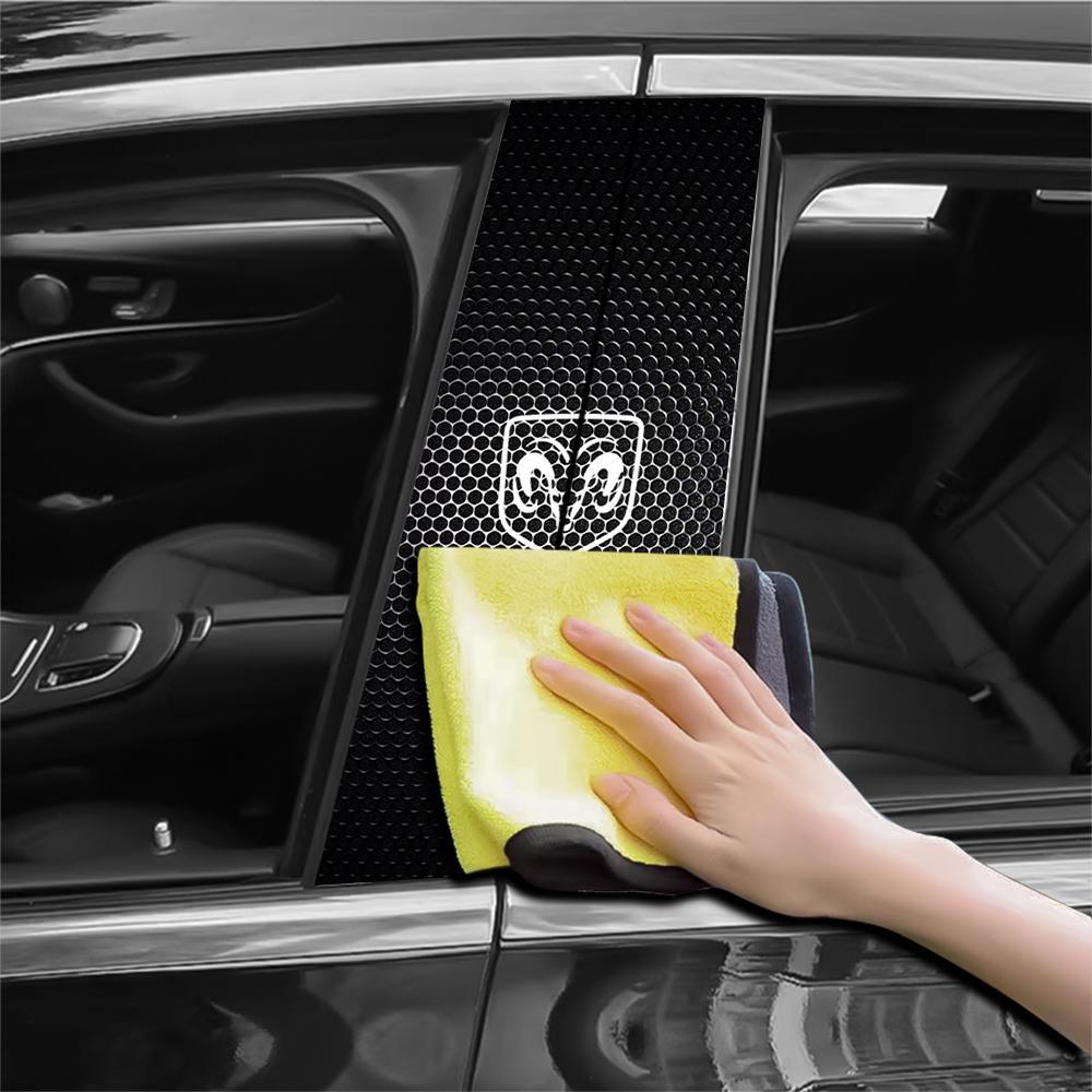 PVC Car B-pillar Sticker Center Column Cover Decals Auto Accessories For Dodge Durango Caliber Dakota Neon SXT Colt Ram Dart SRT