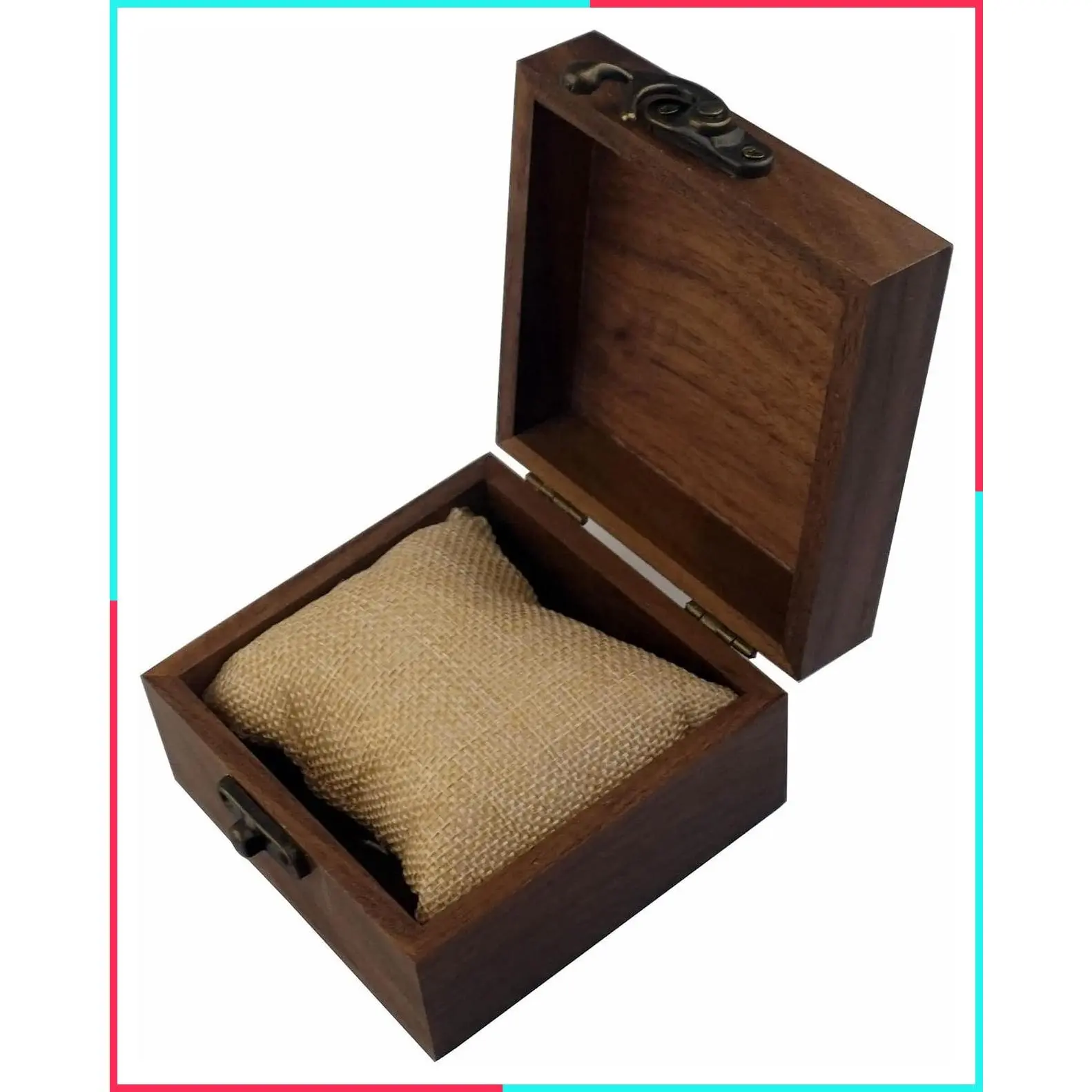 Walnut Wood Keepsake Box for Jewelry, Watches, and Crafts - Gift