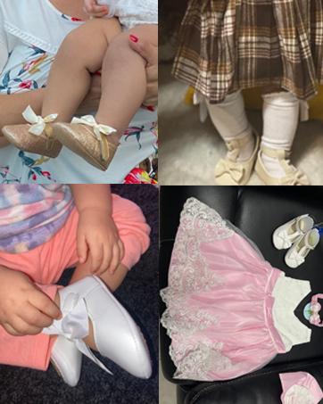 Baby Girls Mary Jane Flats Shoes Anti-Slip Rubber Sole Infant Toddler Princess Wedding Dress Shoes Baby Girls Mary Jane Flats Shoes Anti-Slip Rubber Sole Infant Toddler Princess Wedding Dress Shoes