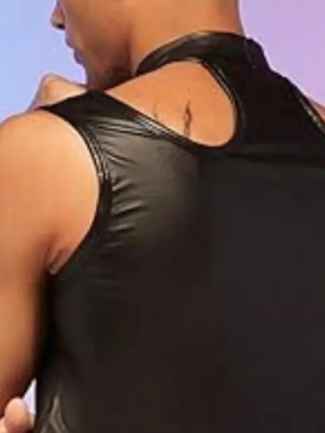 Men's Stage Performance Costume, European and American Style Jumpsuit, Ideal for Bars and Shows, Trendy Men's Clothing for Performers