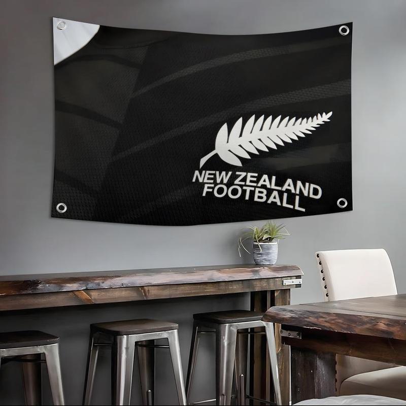 New Zealand men's national football team Flags Custom Camping Outdoor Garden room Bedroom Decor Party Backdrops Wall Art Family Gifts