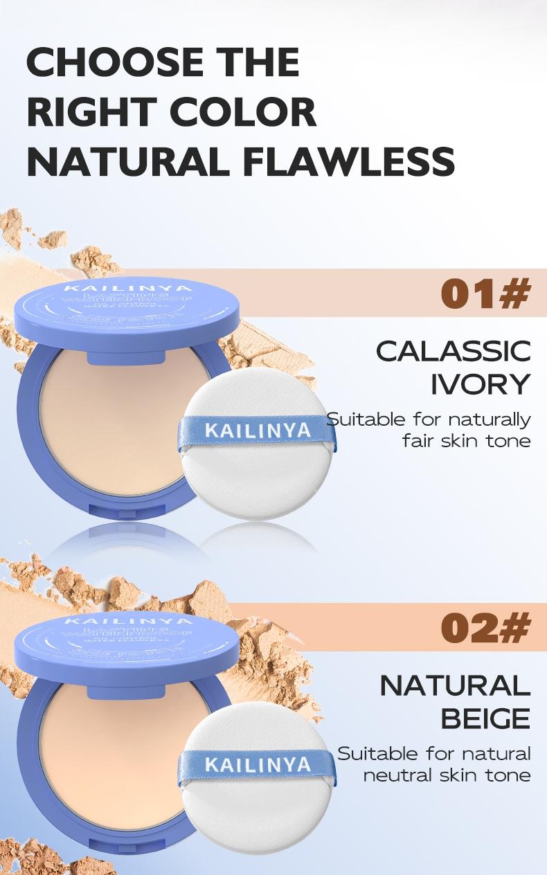 Setting Powder Cake, Smooth Matte Finish, Oil Control Long-Lasting, Natural Non-Shedding Loose Powder, Beauty Makeup Essentials