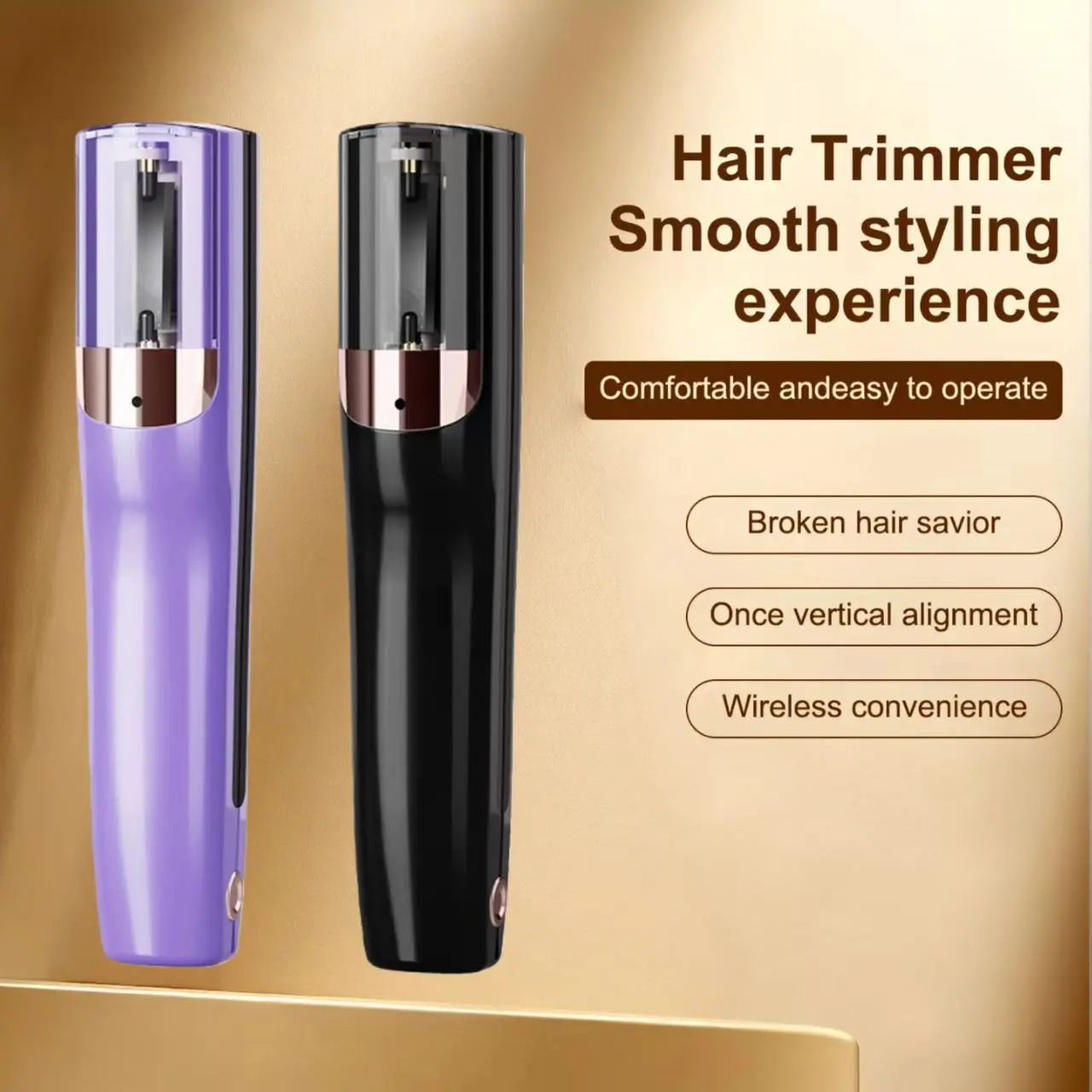 Mini Portable Hair Split Trimmer, Rechargeable Automatic End Repair, Long Hair Care Tool, Daily Hair Maintenance Essential