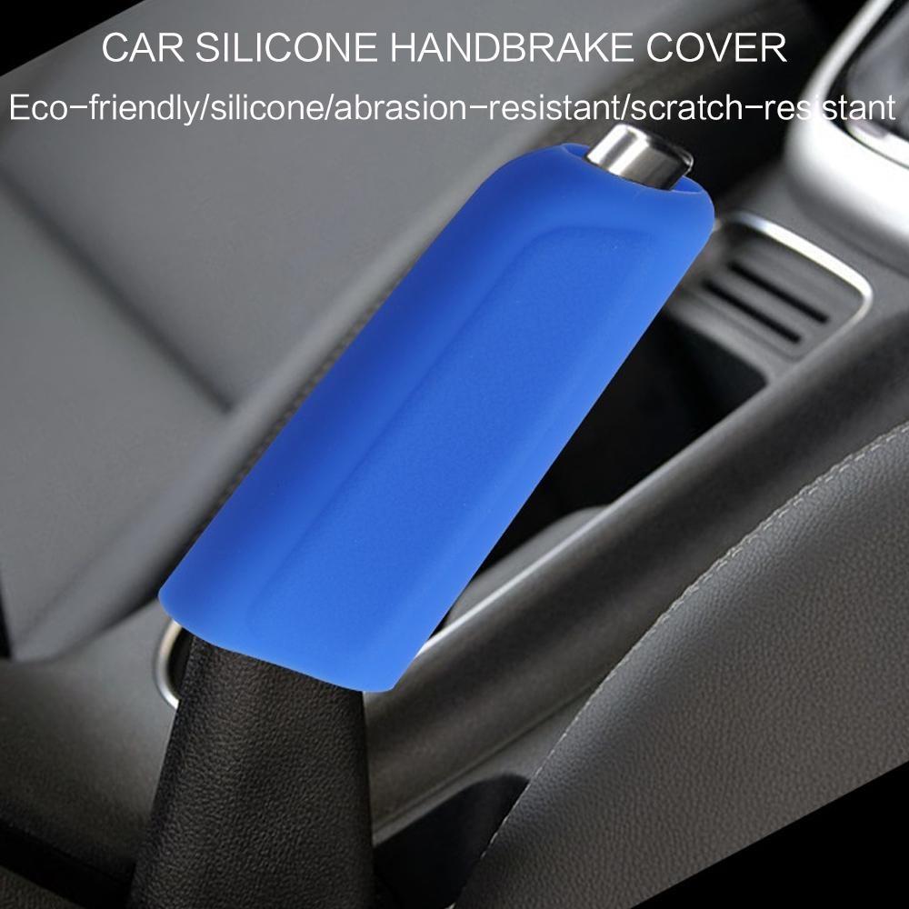 Upgrade Car Gear Shift Knob & Shifter Knobs & Handbrake Cover Set, High-Temp Resistant Silicone Non-Slip Design, Universal Fit for Manual Transmission Cars & SUVs, Durable Anti-Dust Automotive Interior Accessories.