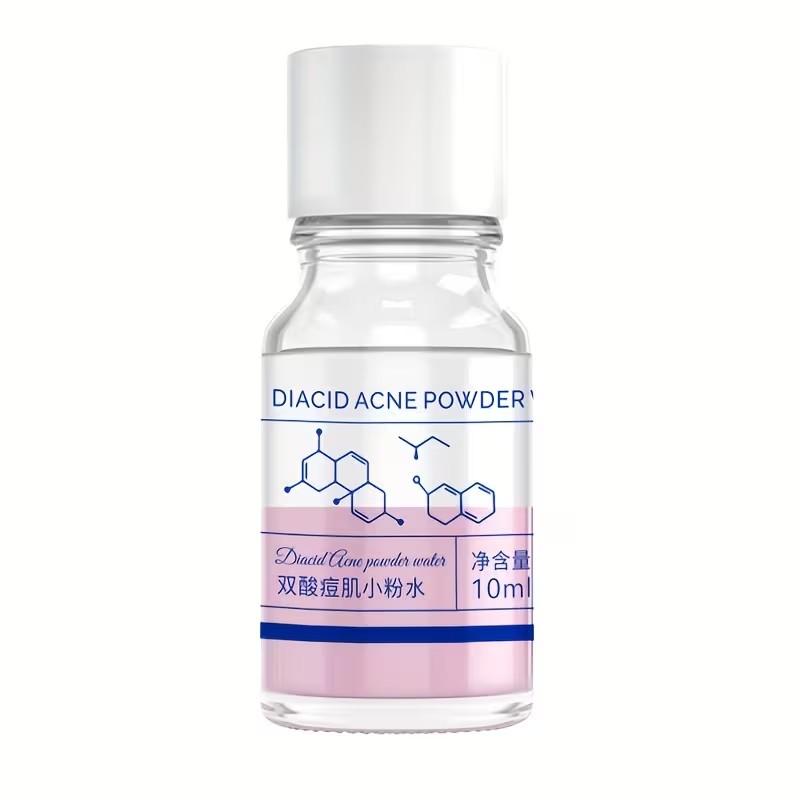 Pink Salicylic Acid Concentrate, Acne Treatment Serum, Hydrating Acne Remover, Contains Salicylic Acid, Lactic Acid, Glycerin, Dual-acid Dual-protection for Softening and Smoothing, Moisturizing and Oil-controlling, Unisex