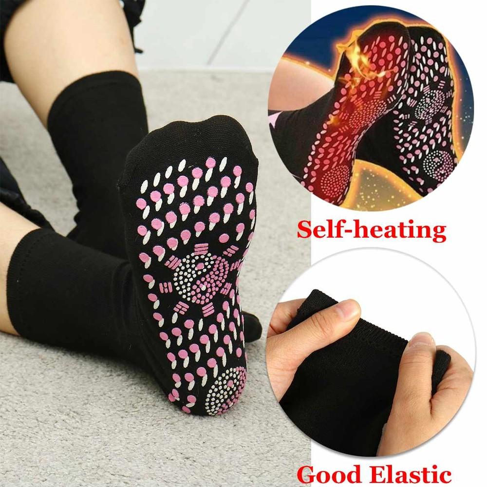 Tourmaline Acupressure Self-Heating Shaping Socks, Slimming Health Socks, Men's and Women's Foot Magnetic Therapy Socks