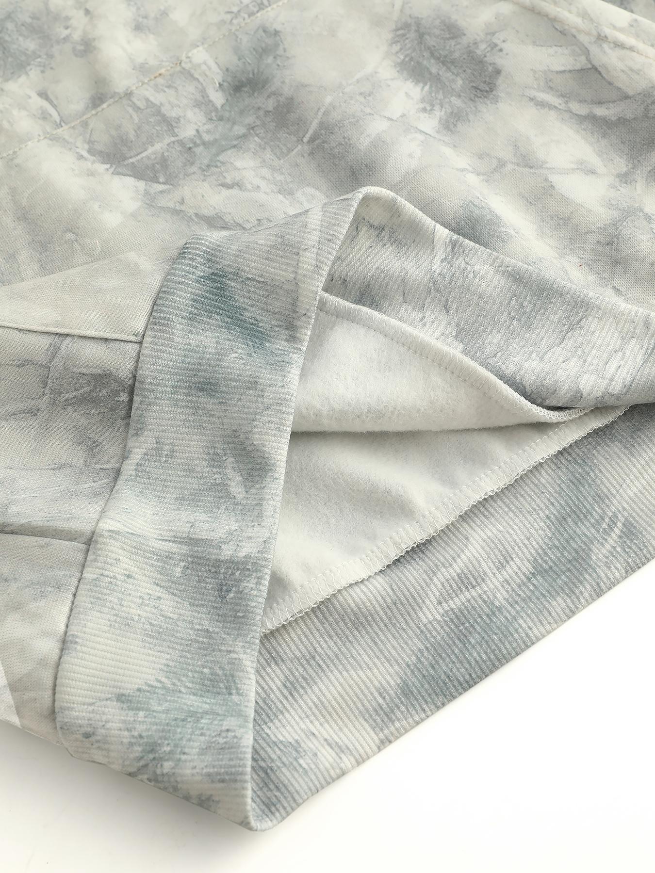 Women's Camo Hoodie Sweatshirt, Casual Everyday Oversized Loose-Fit Long Sleeve Pullover Piece, All-Over Print Design, Perfect for Spring & Fall, Womenswear Tops