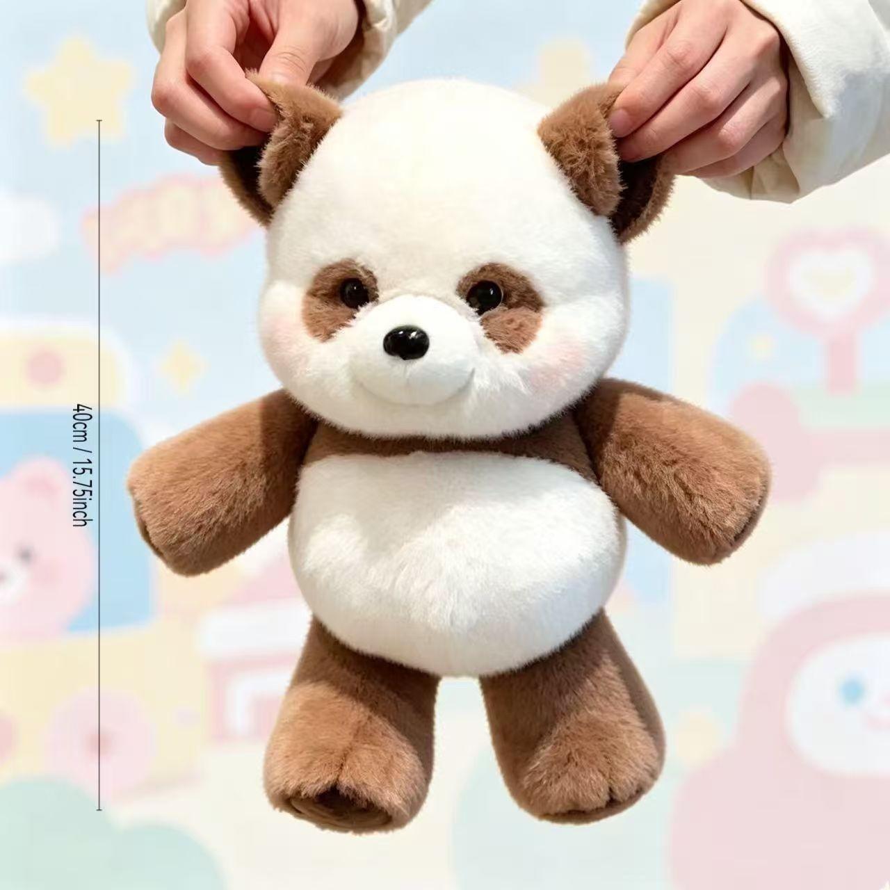 Forest Run Series Panda Plush Toy, Soft Stuffed Animal Pillow, Soft Cuddly Gift, Perfect Birthday Gift for Men and Women, Cozy Sleeping Companion