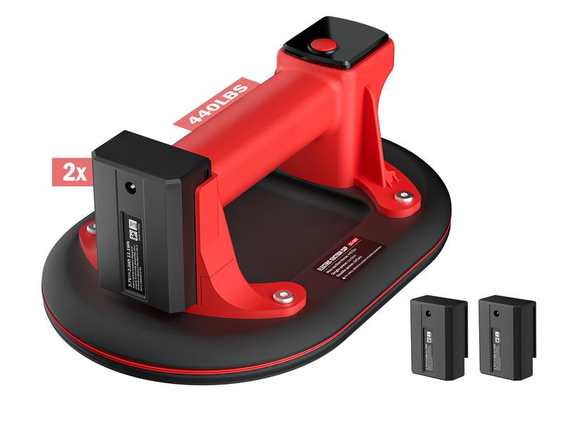 Electric Industrial Grade Tile Lifter with 2 Battery Packs 440 lbs Power Active Pressure Sensor for Tiles Stone Wood Glass Concrete Pavers Drywall Tool - Hardware Electric Industrial Grade Tile Lifter with 2 Battery Packs 440 lbs Power Active Pressure Sensor for Tiles Stone Wood Glass Concrete Pavers Drywall Tool - Hardware