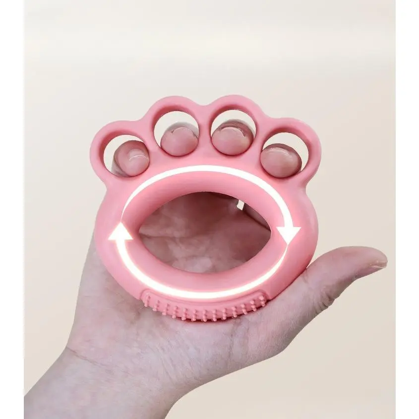 2PCS 4-Hole Finger Separator Grip Ring, TPR Silicone Hand Strengthener, Hand Rehabilitation Trainer for Elderly, Improve Finger Flexibility & Hand Strength, Home Hand Exercise Equipment