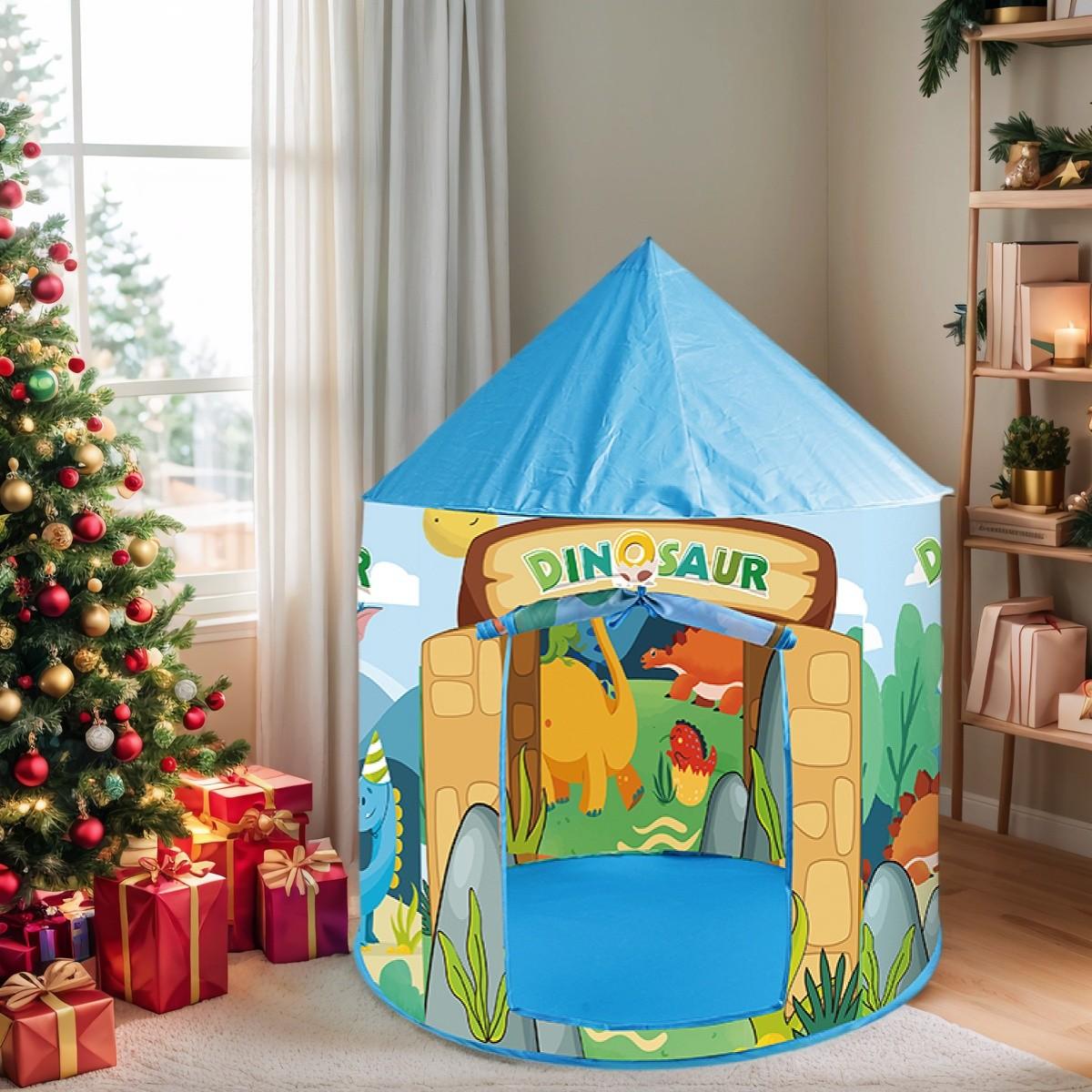 Kids Fun Yurt Play Tent, Portable Outdoor Playhouse, Beach Castle Toy for Boys & Girls, Perfect Christmas Halloween Holiday Gift