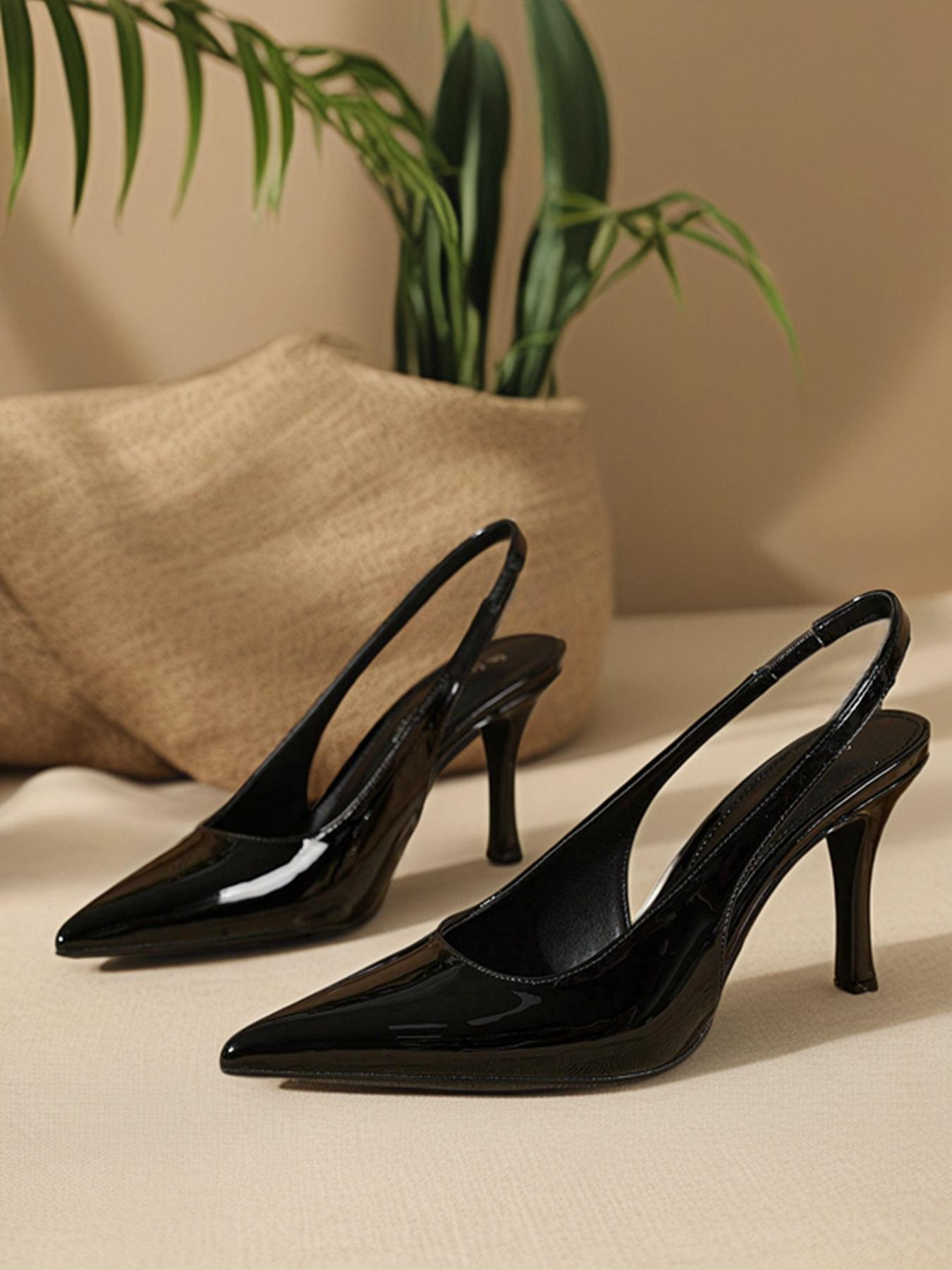 Women's Elegant Solid Color Pointed Toe High Heel Sandals, Fashionable Sandals for Party, Daily Clothing Decor for Women & Girls, Footwear, Pointy Toe