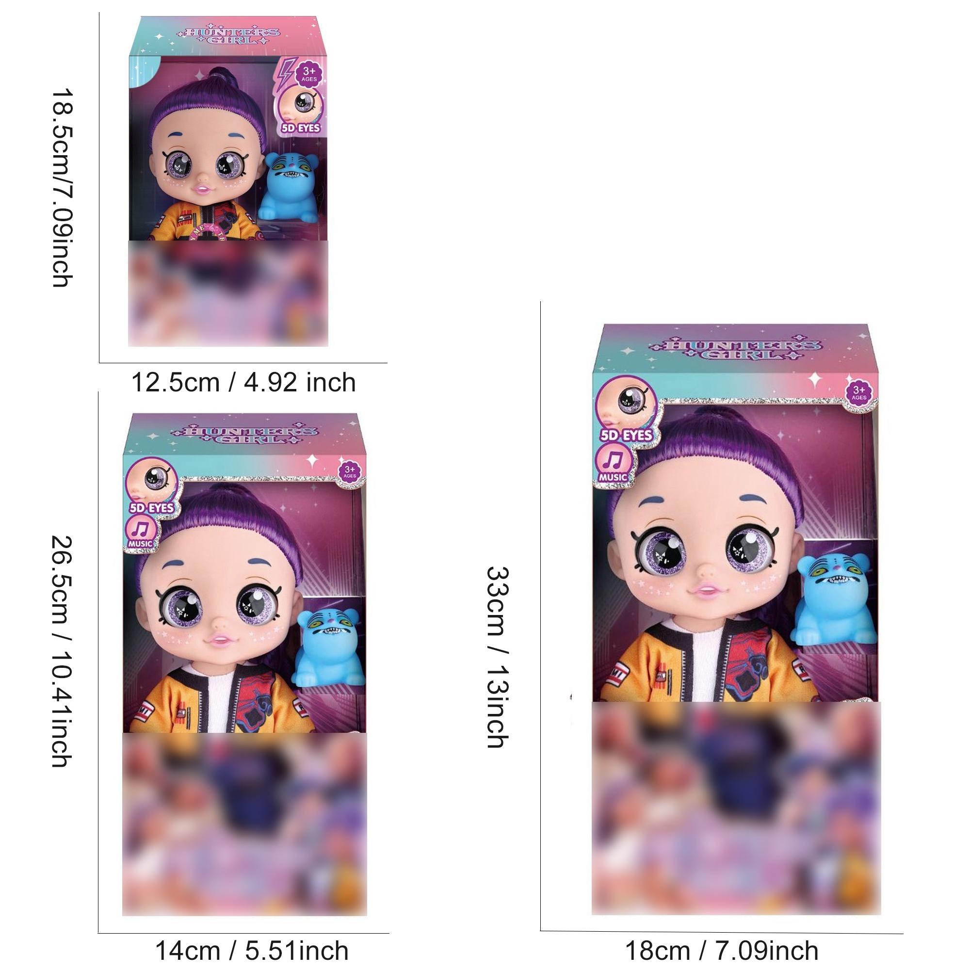 Kpop Anime Action Dolls, Rumi Mira Zoey Idol Group Toys, 5D Shiny Eyes, with Music/without Music, Jointed, Fan Collection Gift Handmade Grape Crystal Mochi Set Cute Toothed Plush Stress Relief Glutinous Rice Cake Vibrant Tool Cat Ear Plushie Mystery Box