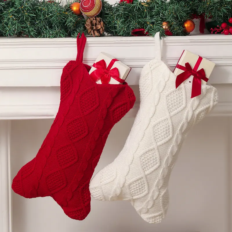 Knitted Christmas  Socks, Cute Creative Xmas Gift Pouches for Christmas Tree Decorations,back to school,back to school haul