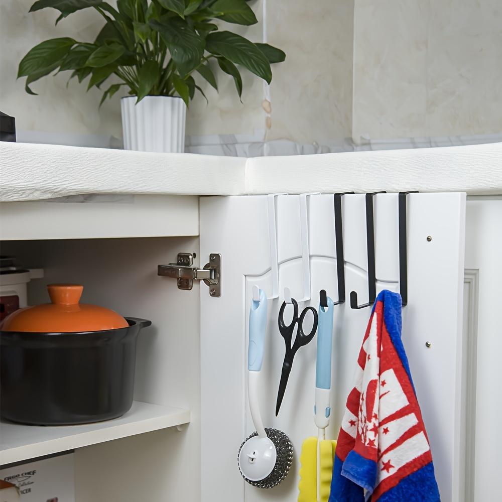 2pcs Door Hooks, Portable Multi-Functional Backpacks Hooks Without Drilling, Door Hanging Organizer, Suitable for Doors/Cabinets/Closets - Ideal for Hanging Headphones, Umbrellas, Bags, Keys, Snack Pouches, Clothes, and More