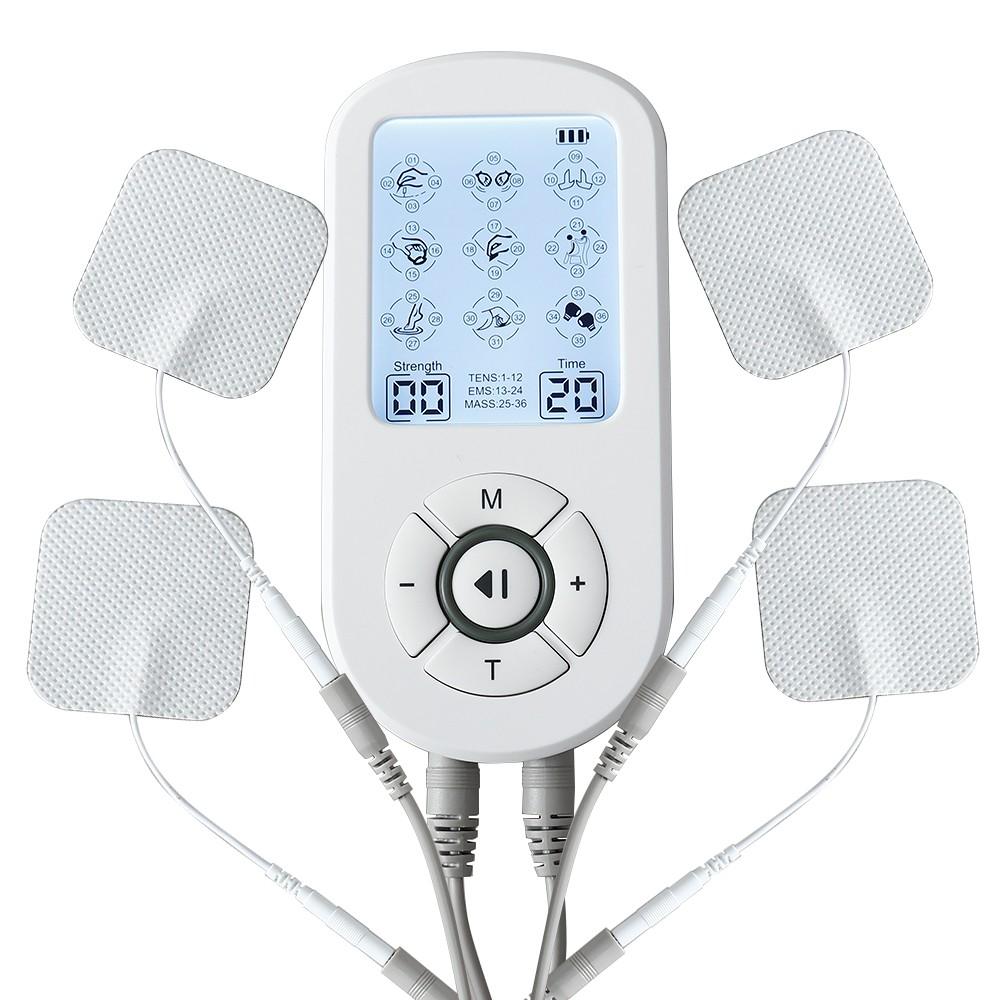 36 Modes Electrical EMS Muscle Stimulator 2 Output Tens Massage Physiotherapy Apparatus Pulse Therapy Acupuncture Device Full Body Relax Massager 30 Intensity Electrostimulator Multifunctional Massager