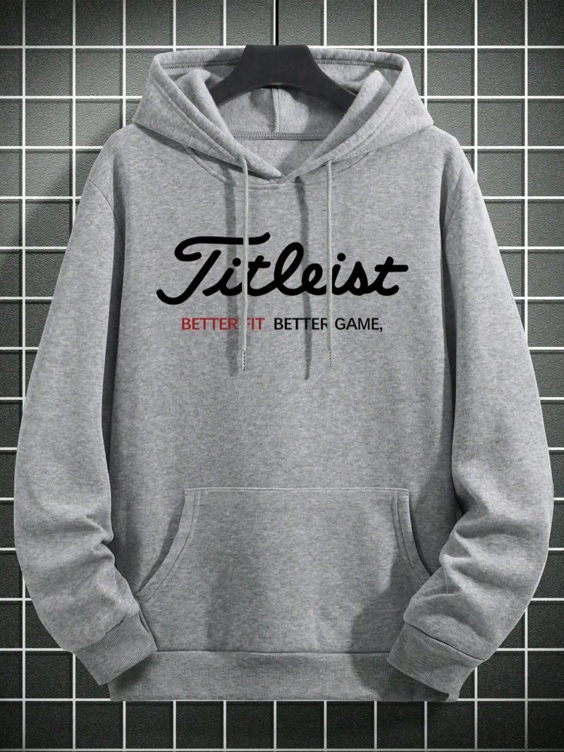 Unisex Hooded Golf Sweatshirt, Long Sleeve Fitted Design, Casual Sporty Style, Ideal Gift for Golf Enthusiasts, Fall & Winter Wear