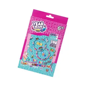 R9CB Reusing Bracelet Sticker Beads Toy Set For Handmade Jewelry Necklace And Bracelet Craft 70Pcs or 140Pcs Fun For Kids