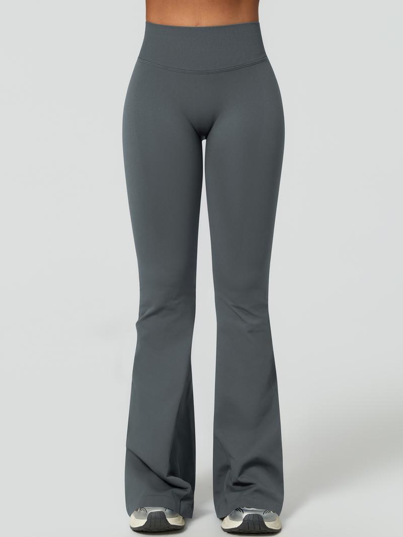 Women's High Waist Wide Leg Yoga Pants, Fitness Pants, Soft Comfortable Sportswear for Gym Running Cycling Hiking Golf Tennis, All Seasons Fitted Plain