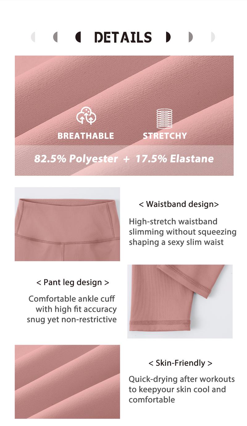 NcmRyu High Waist Yoga Leggings Women Tummy Control Workout Pants Stretchy Gym Tights for Running Training Fitness Buttery Soft Fabric