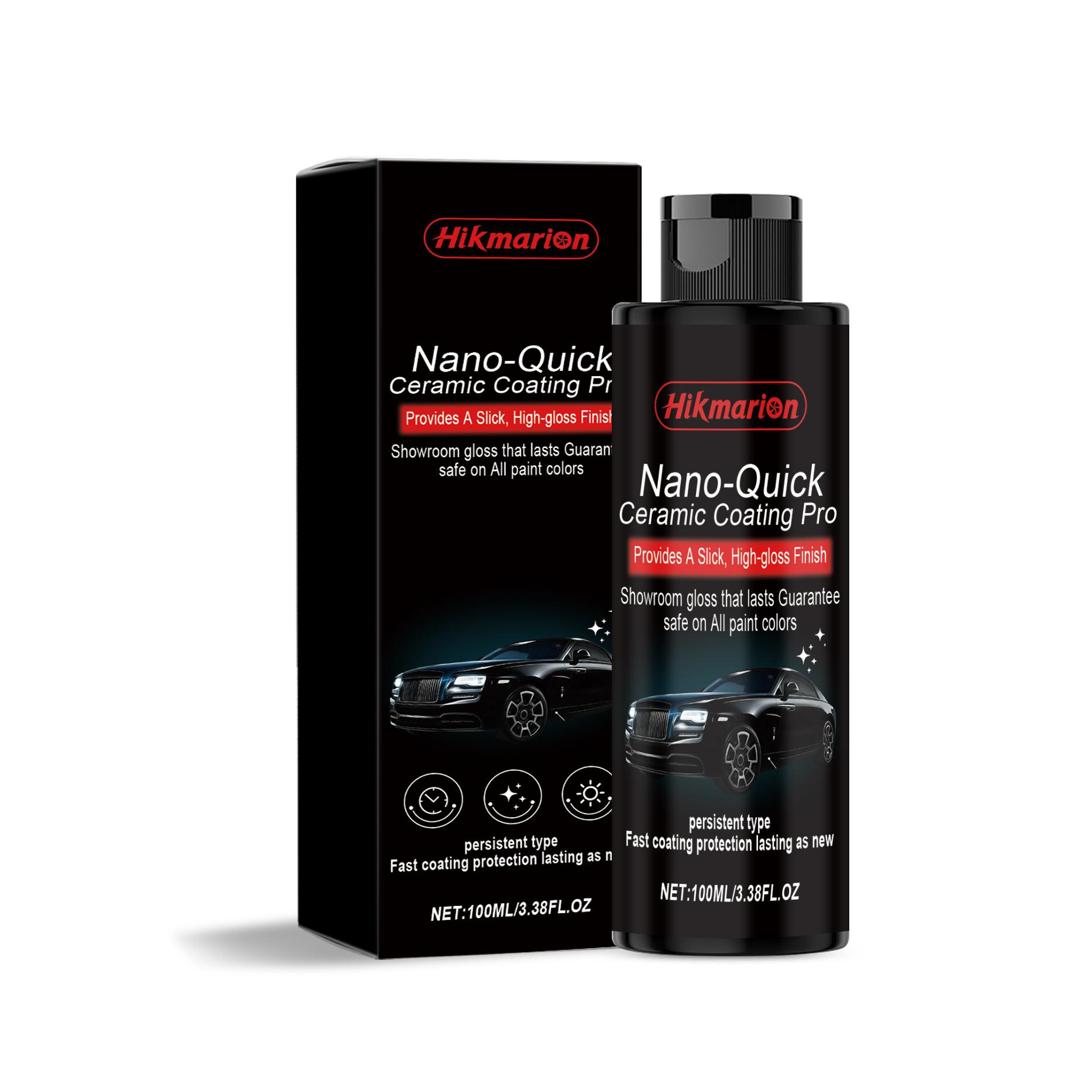 Hikmarion Nano Ceramic Coating Agent, Car Surface Coating Polishing Renewal Brightening Daily Cleaning Maintenance, Auto Care Essentials