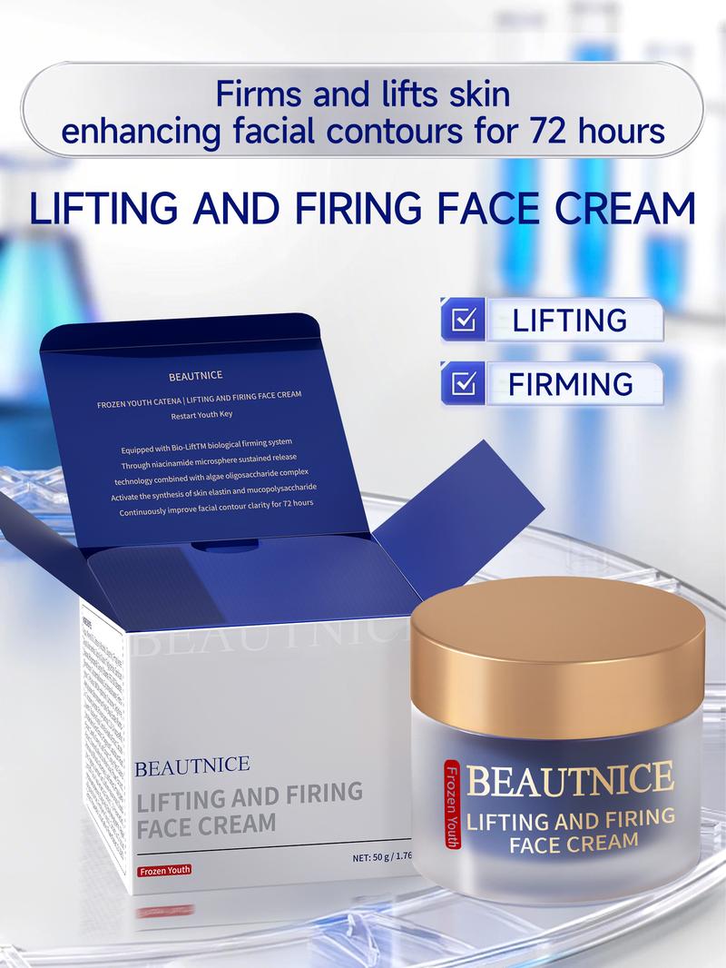 BEAUTNICE Anti-Aging Face Cream Hydrating Lifting Firming Moisturizer with Niacinamide Hyaluronic Acid & Botanicals for Wrinkles Dry Sagging Skin Plant-Powered Formula Intensive Moisturizing Milk