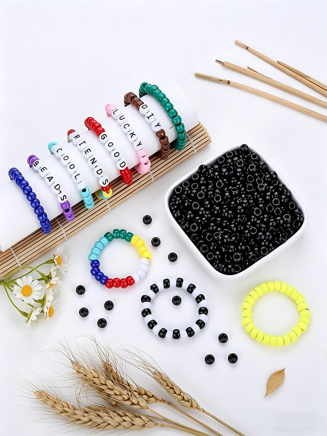 500pcs 9mm Horse Beads, Friendship Bracelet Necklace Craft Supplies, Jewelry Making Accessories, Fashion Gifts, Keychain Charms