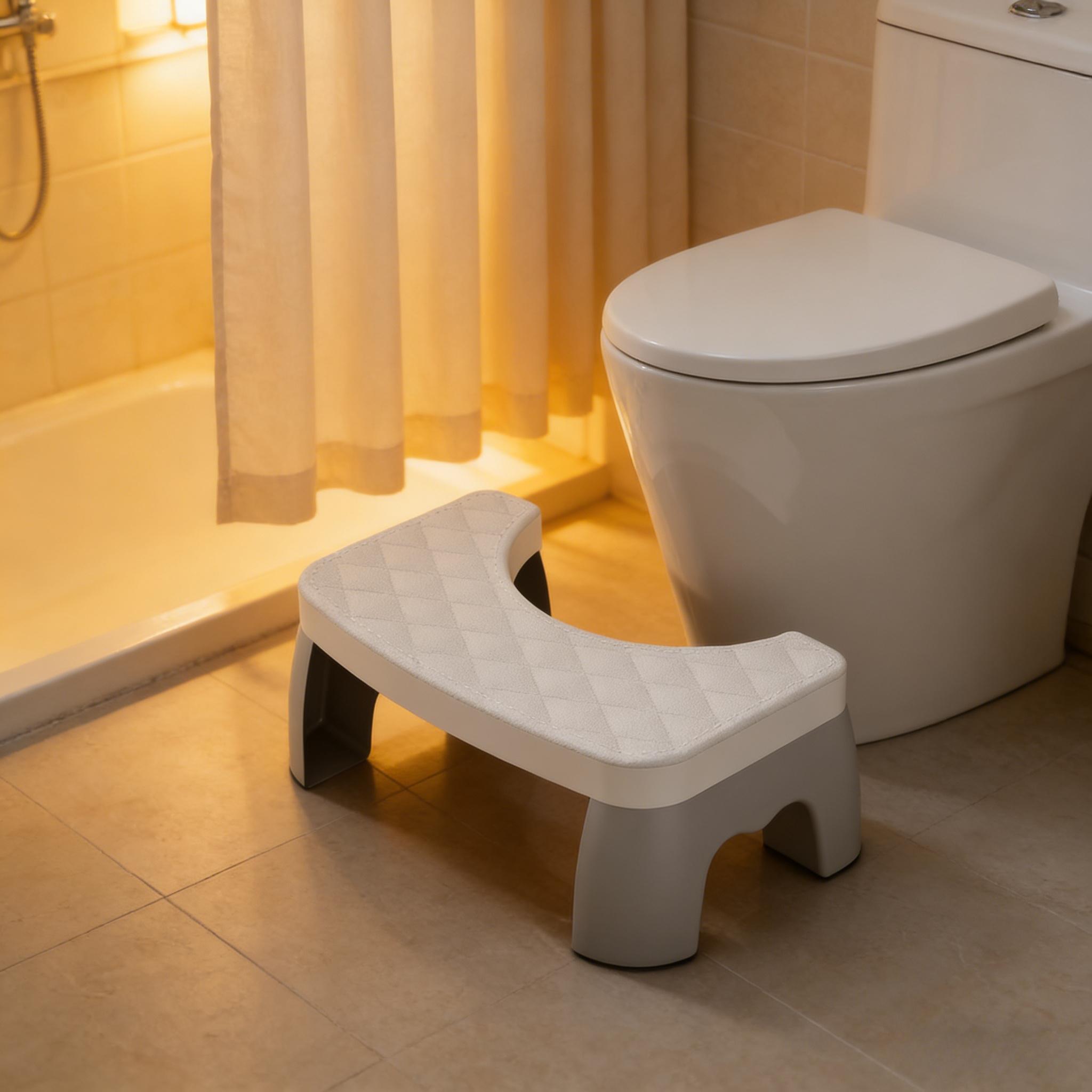 Say goodbye to numb legs from prolonged squatting. Featuring rhombus anti-slip surface texture and a thickened, stable base, this stool bears weight steadily even in slippery bathrooms, ensuring safe use for the elderly and children alike.