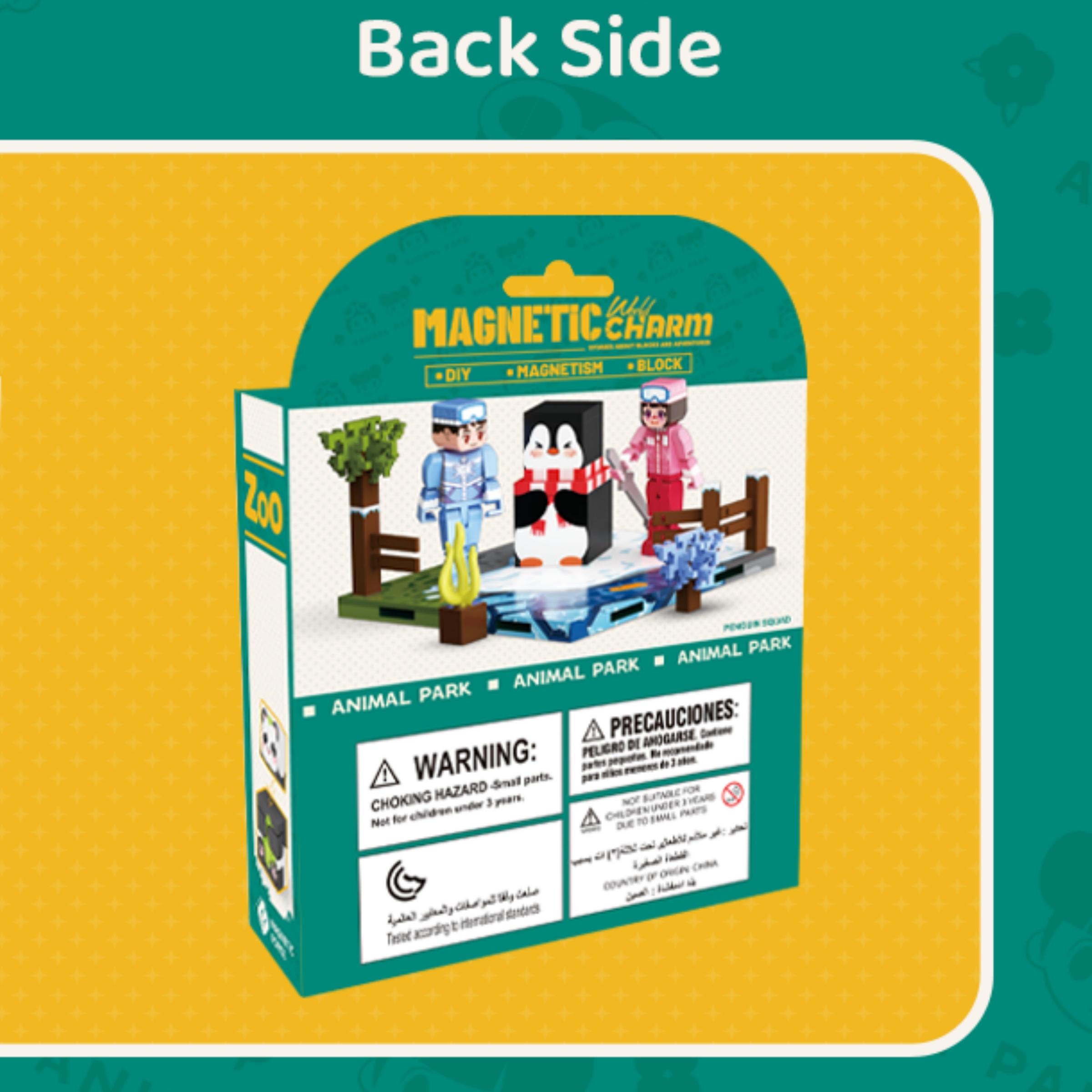 Minecraft Magnetic Building Blocks Puzzle Toy, DIY Penguin Model Kit, Educational Stem Gift for Kids & Boys, Creative Playset Minecraft Magnetic Building Blocks Puzzle Toy, DIY Penguin Model Kit, Educational Stem Gift for Kids & Boys, Creative Playset