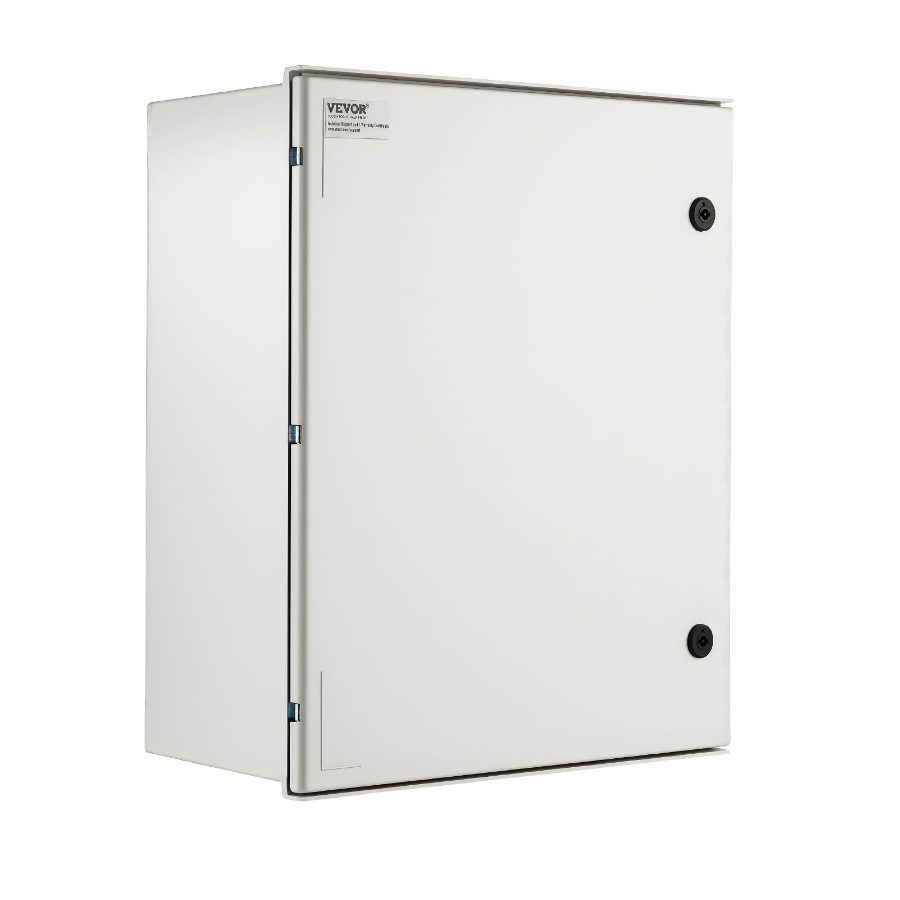 fathersdaygift VEVOR NEMA Steel Case, 24x20x9'' NEMA 4X Fiberglass Electric Enclosure, IP66 Water Dust Resistant, Suitable for Both Outdoor Indoor Use, Includes Mounting Plate (60x50x23 cm)