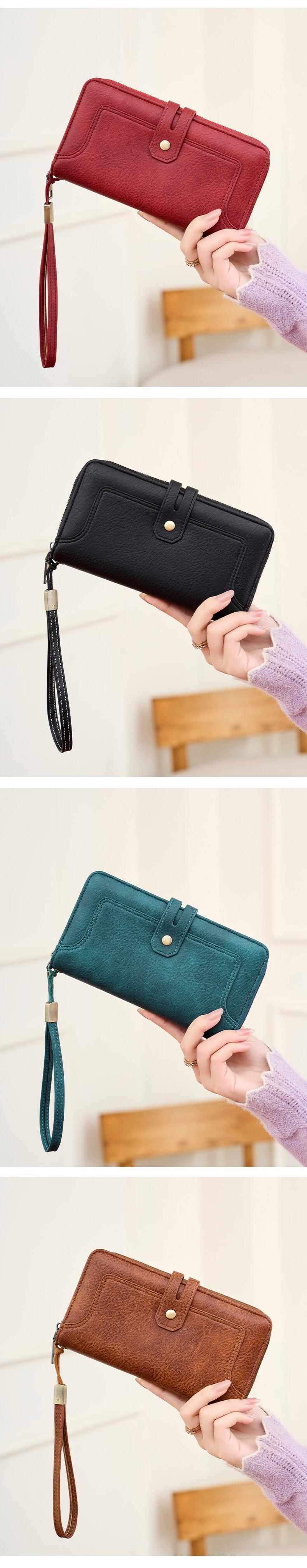 Women's RFID Blocking Credit Card Holder, Large Capacity Wristlet Design, Fashionable Durable Daily Accessory, Ideal Gift for Her, Christmas Gift, Valentine's Day Gift, Ideal Gift, Casual Card Holder