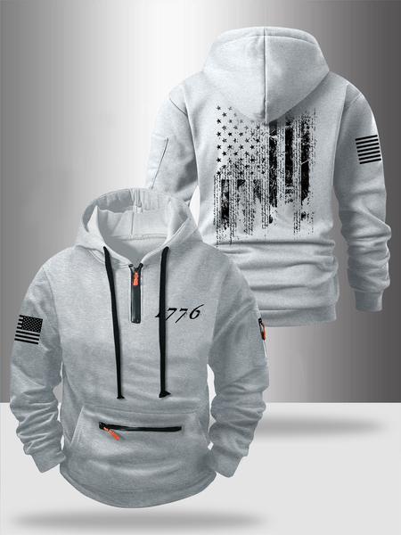 Autumn Winter Thick Zipper Hoodie, Casual Loose-Fit Design, Fashionable Pocket Detail, Comfortable Outdoor Wear for Men & Women