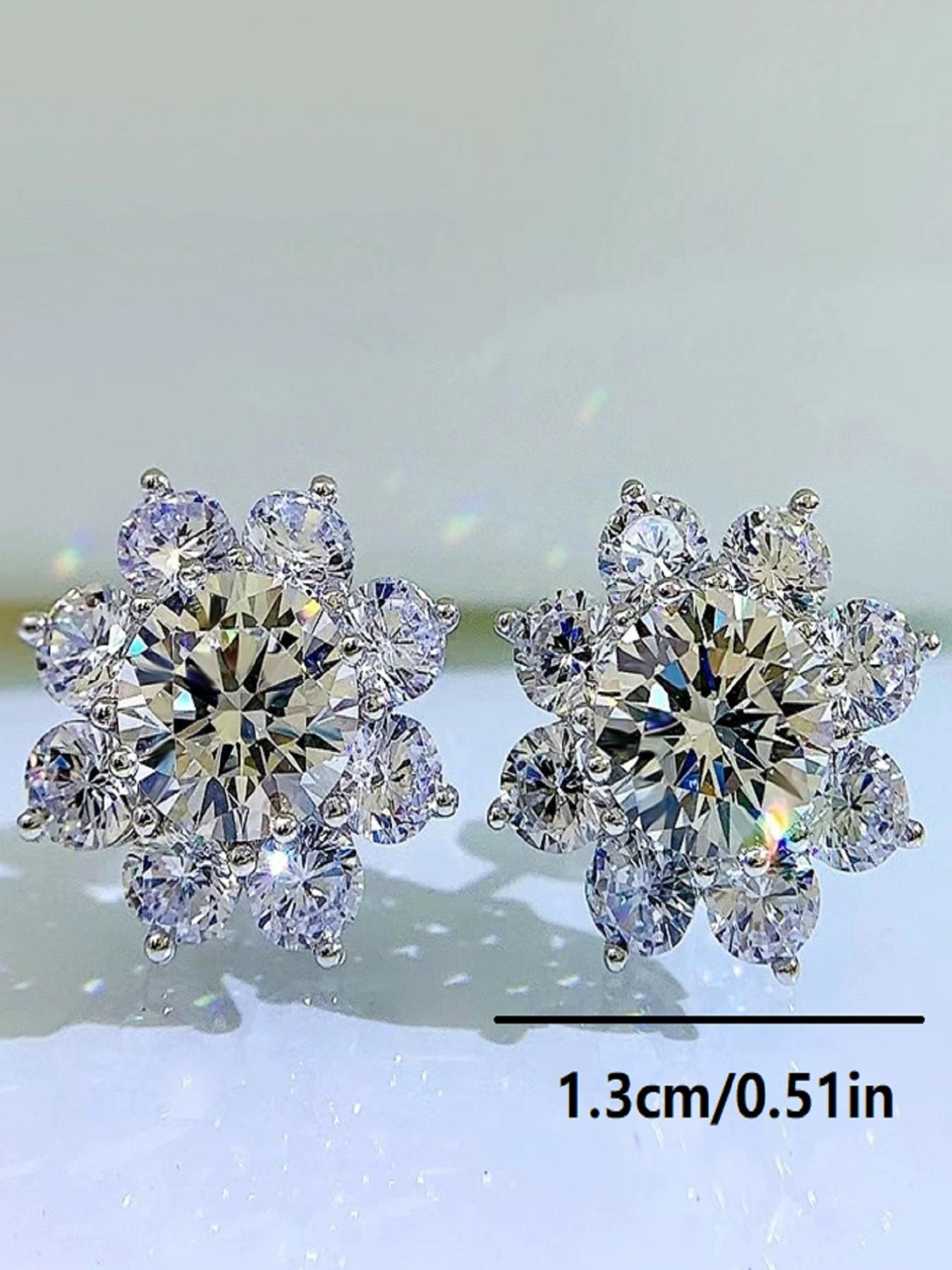 Star Design Rhinestone Decorated Bling Stud Earrings, Star Shape, Fashionable Jewelry for Women & Men, Trendy All-match & Exquisite Jewelry for Birthday Gift, Jewelry Accessories, Lightweight Earring