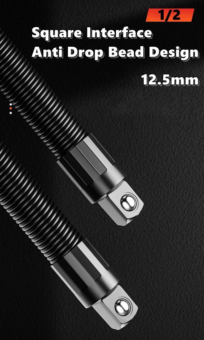 Flexible Extension Bar Flexible Socket Extension Bars 1/2 Inch Driver Flexible Socket Extension Bar Wrench Extension Rod