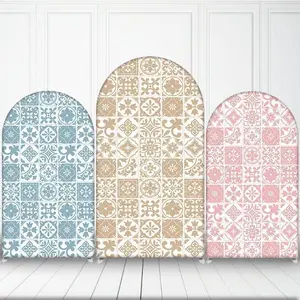 Cielito Lindo Baby Shower Arch Backdrop Cover Mexican Floral Pink Girl Blue Boy Gender Reveal Party Decoration Maternity Background