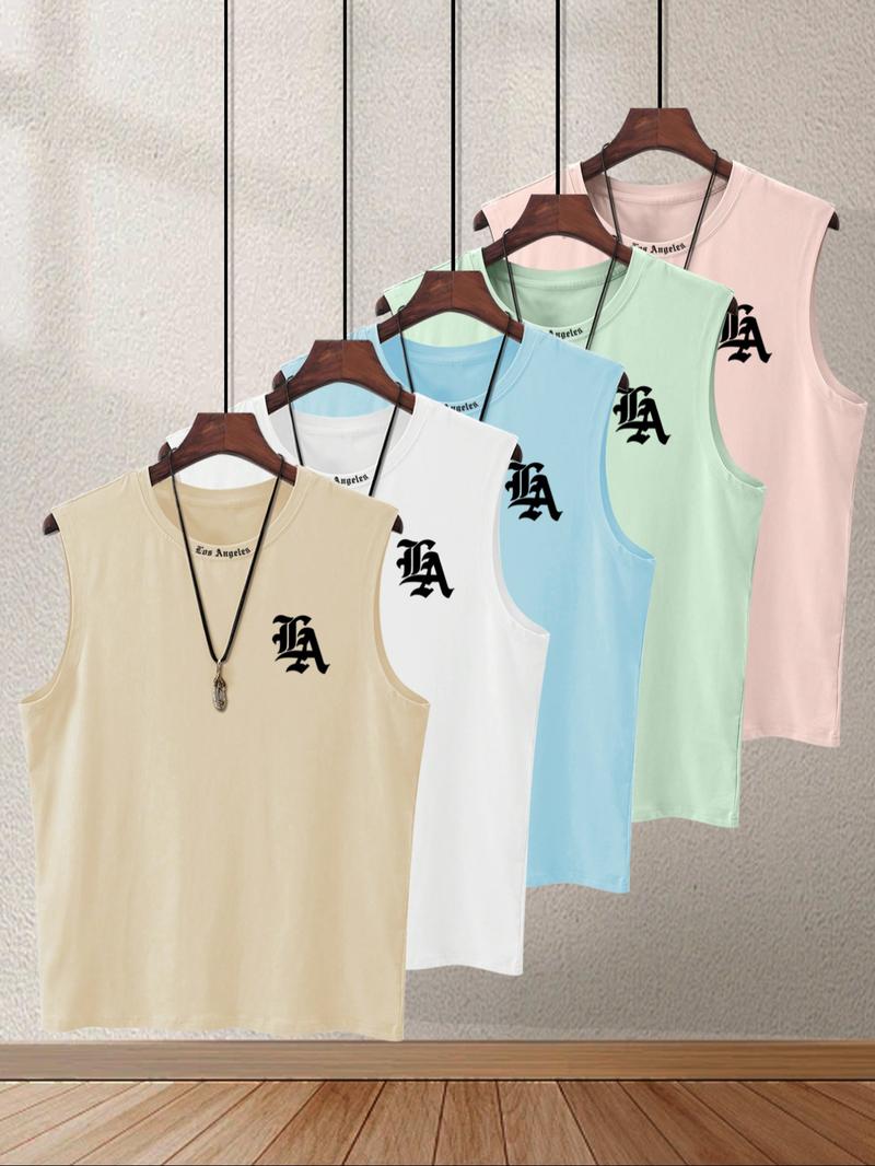 Men's Quick-Dry Sleeveless Tank Tops, Fitness Workout Vest, Gym Muscle Tee, Casual Summer Fitted T-Shirts, Comfortable Underwear for Sports & Daily Wear