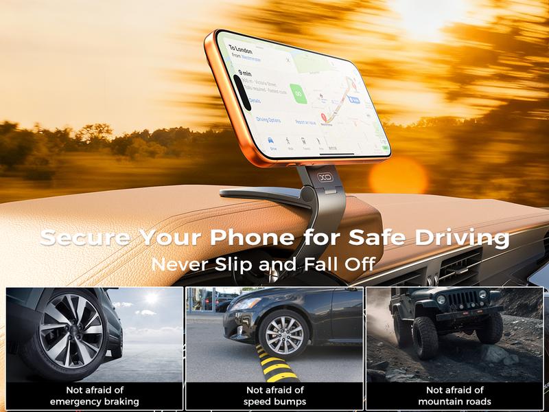 Magnetic Car Phone Mount, Hands Free Cell Phone Holder Clip Car Accessories fit iPhone 17 16 15 14 13 12 Pro Plus Max 95° Adjustable Car Phone Holder for Magsafe Phone Holders