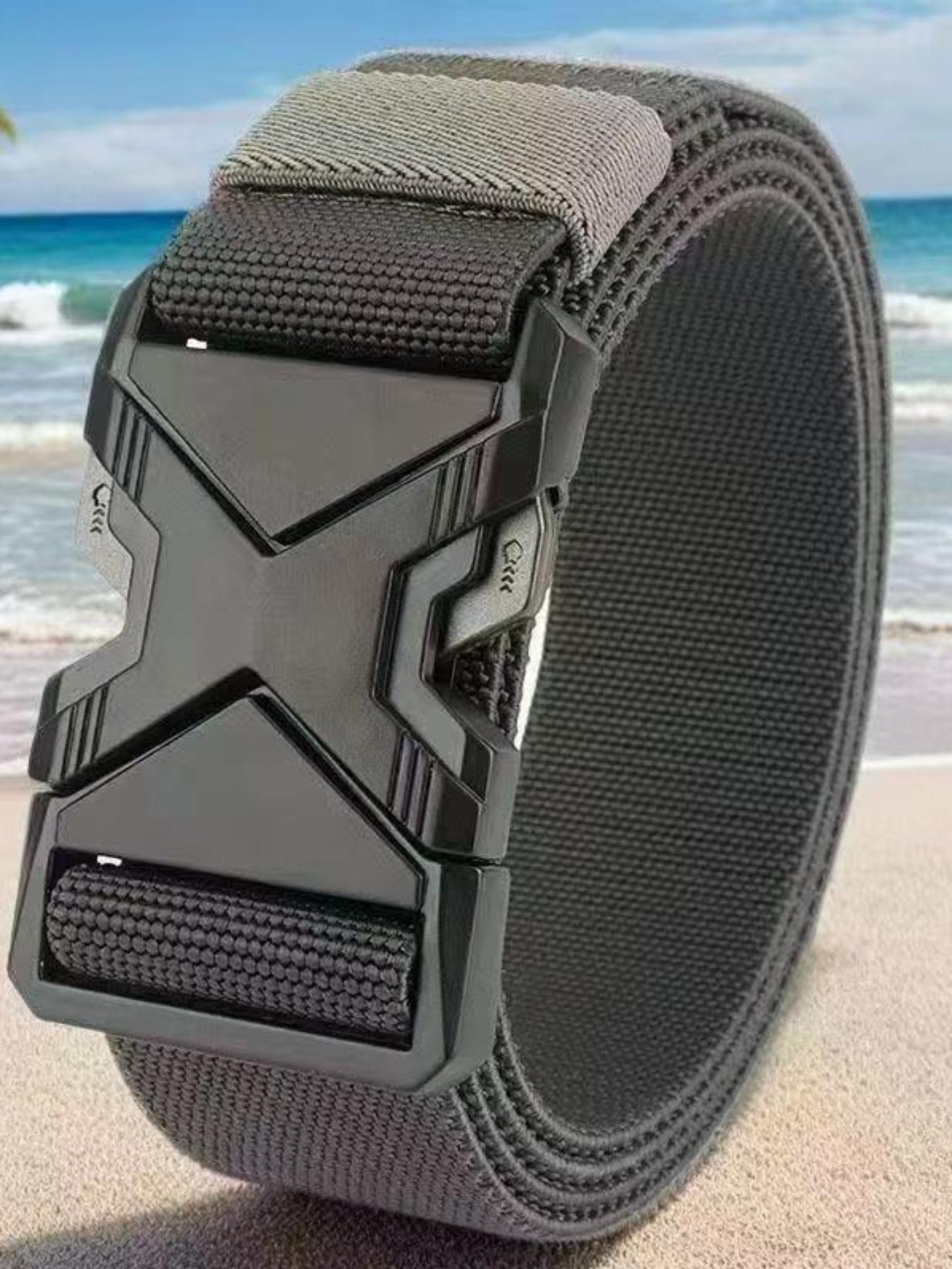 Men's Tactical Belt, Multifunctional Military Quick Release Buckle, Sports Canvas Waistband, Suitable for Daily Commute and Training Wear