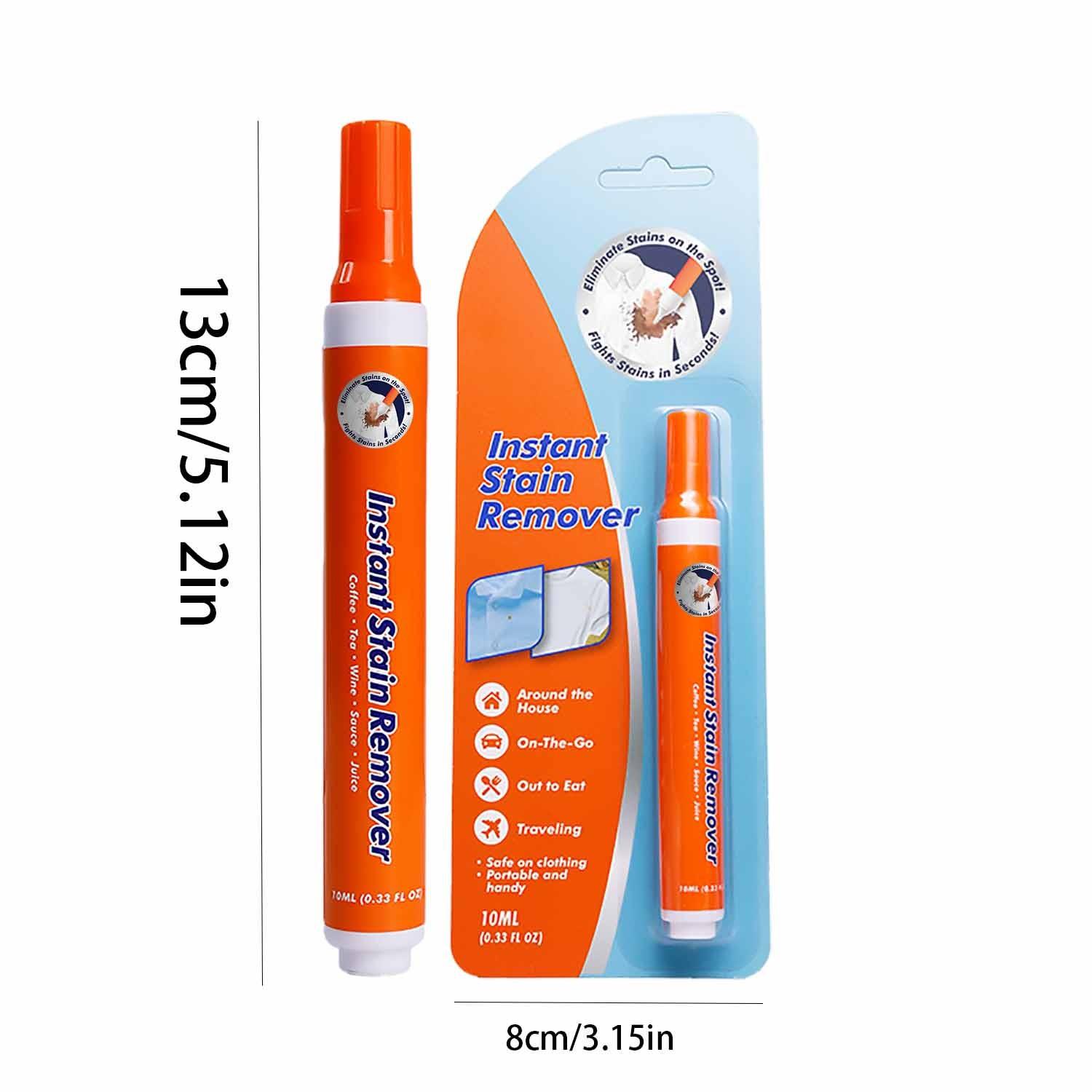 Portable Stain Remover Pen, Quick Clean, No Rinse Needed, Ideal for Travel, Efficient Oil Stain Removal, 1 Pack