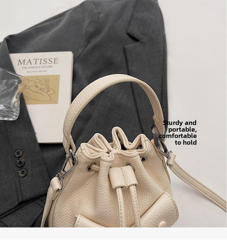 Candy Color Drawstring Bucket Bag, Multi-Option Handheld & Crossbody Purse, Elegant Versatile Shoulder Bag for Women outdoorfun